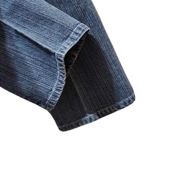 Vintage Faded Glory bootcut stretch jeans stripes size 12 - Picture 7 of 11